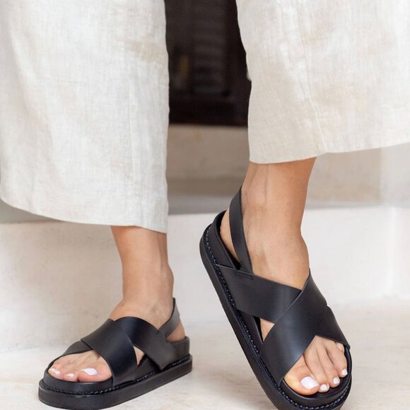 Liberte Capri Sandal - Black leather - NEW - Size 9 (EU 40) - Picture 2 of 10